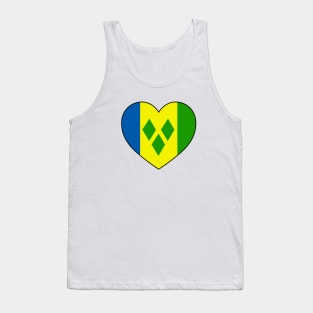 Heart - Saint Vincent and the Grenadines Tank Top